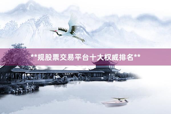 **规股票交易平台十大权威排名**